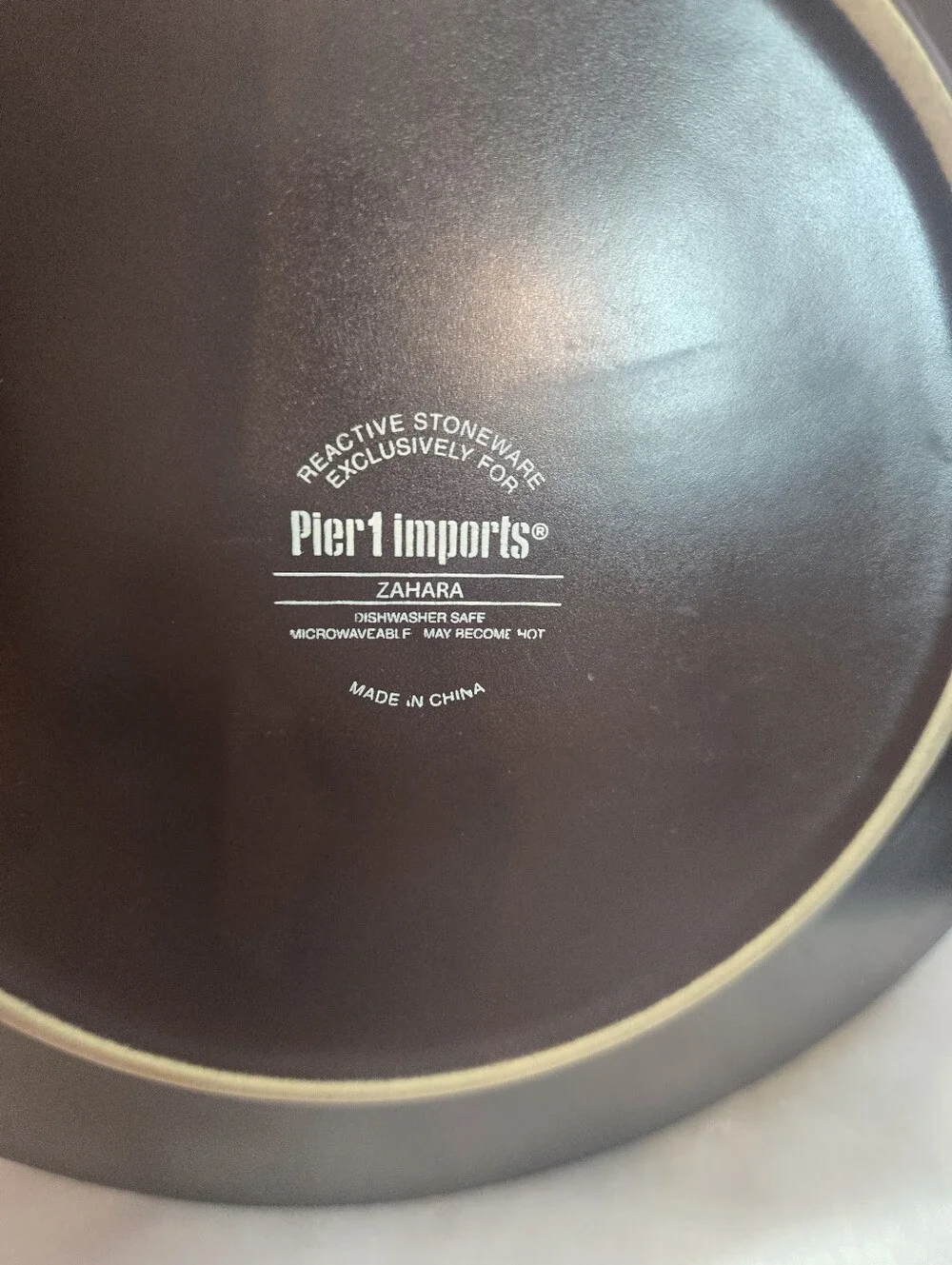 Pier 1 Zahara Reactive Stoneware Salad Plates 8.5